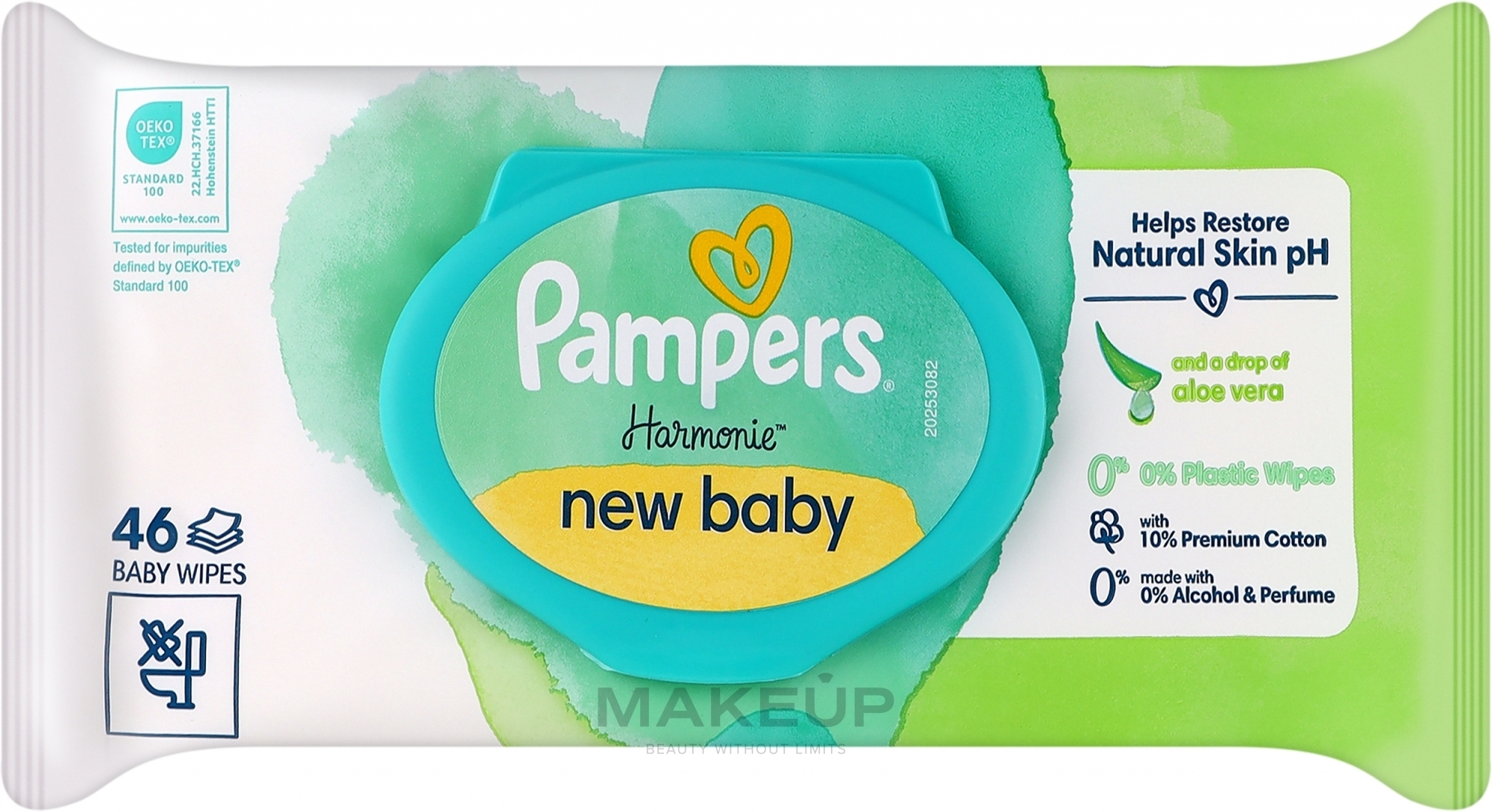 Chusteczki dla niemowląt, 46 szt. - Pampers New Baby Harmonie Body Wipes — Zdjęcie 46 szt.
