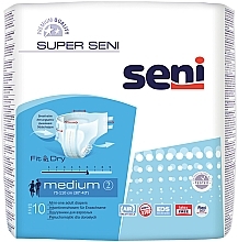 Pieluchy dla dorosłych, 75-110 cm - Seni Super Seni Medium 2 Fit & Dry — Zdjęcie N1