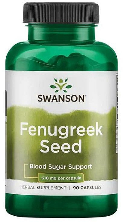 Suplement diety Kozieradka, 610 mg - Swanson Fenugreek Seed — Zdjęcie N1