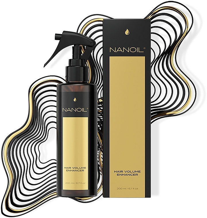 Spray zwiększający objętość włosów - Nanoil Volume Enhance Spray — Zdjęcie N4