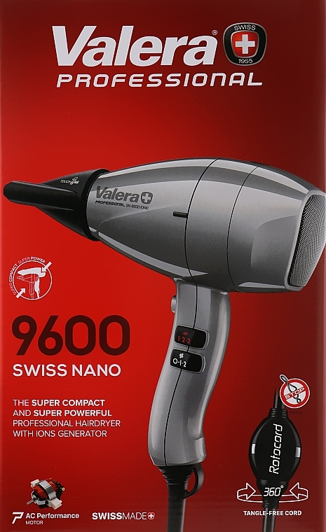 Profesjonalna suszarka do włosów - Valera Swiss Nano 9600 RC — Zdjęcie N2