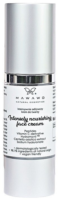 Intensywnie odżywczy krem do twarzy - Mawawo Intensely Nourishing Face Cream — Zdjęcie N1