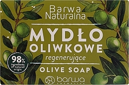 Kup Oliwkowe mydło w kostce z ekstraktem z shiitake - Barwa Naturalna Green Olive Soap