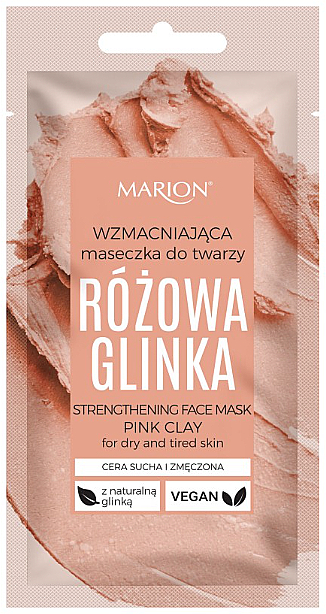 Wzmacniająca maseczka do twarzy Różowa glinka - Marion Strengthening Face Mask Pink Clay — Zdjęcie N1