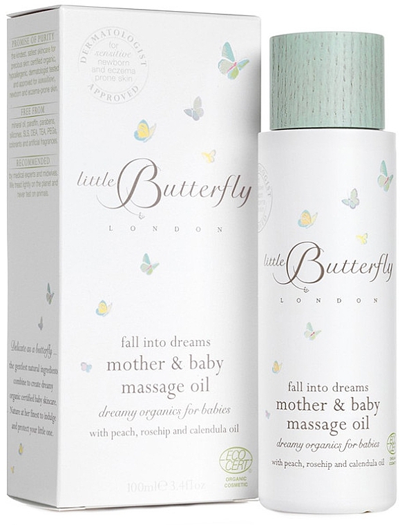 PRZECENA! Olejek do ciała dla mam i niemowląt - Little Butterfly London Fall Into Dreams Mother & Baby Massage Oil * — Zdjęcie N1