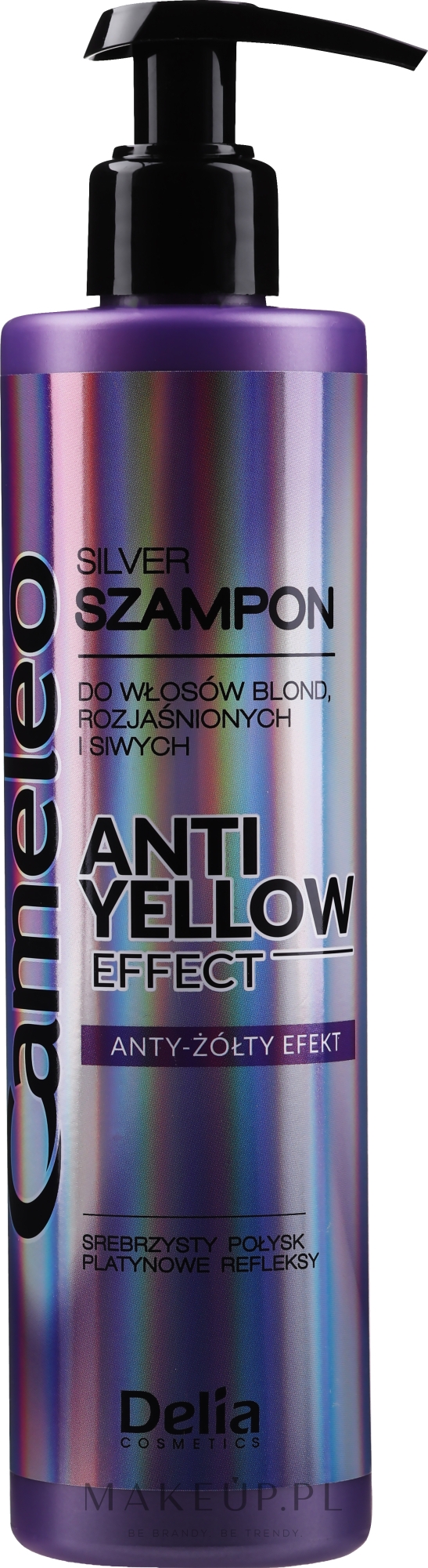Cameleo Silver Shampoo Anti-Yellow Effect - Szampon do włosów siwych, blond i rozjaśnionych — Zdjęcie 250 ml