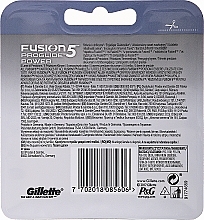 Wymienne wkłady do maszynki, 8 szt. - Gillette Fusion ProGlide Power — Zdjęcie N4