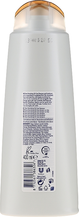 Szampon do włosów - Dove Anti-Frizz Shampoo — Zdjęcie N8