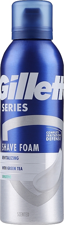 Pianka do golenia - Gillette Series Revitalizing Shave Foam With Green Tea — Zdjęcie N1