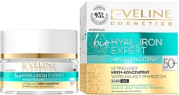 Liftingujący krem-koncentrat wypełniający zmarszczki 50+ - Eveline Cosmetics BioHyaluron Expert — Zdjęcie N1