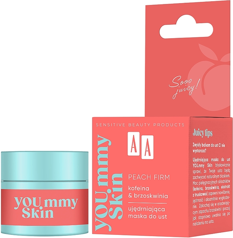 Ujędrniająca maska do ust - AA YOU.mmy Skin Peach Firm — Zdjęcie N1