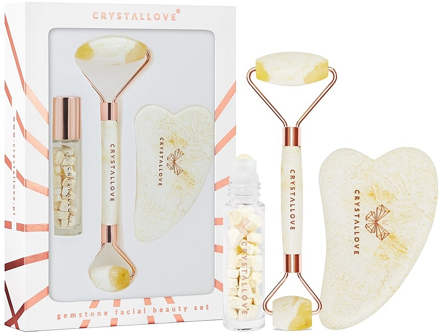 Zestaw - Crystallove Milky Amber Beauty Set — Zdjęcie N1
