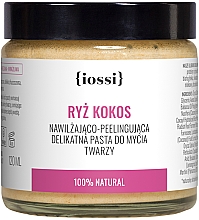 Kup Nawilżająco-peelingująca delikatna pasta do mycia twarzy Ryż i kokos - Iossi