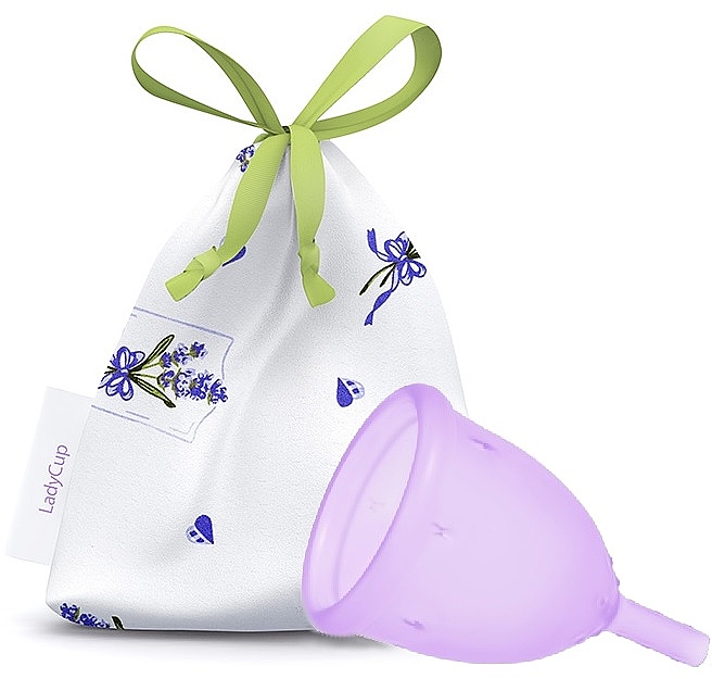 Kubeczek menstruacyjny, rozmiar S, lawendowy - LadyCup Touch of Lavender — Zdjęcie N1