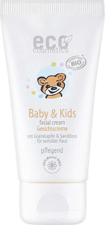 Krem do twarzy dla dzieci i niemowląt do skóry wrażliwej - Eco Cosmetics Baby & Kids