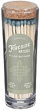 Bezpieczne zapałki do świec w szklanym słoju, zielona końcówka - Paddywax Fireside Blush Olive Green Matches — Zdjęcie N2