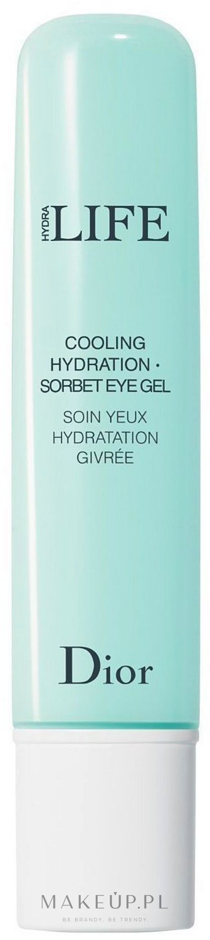 Chłodząco-nawilżający żel-sorbet do skóry wokół oczu - Dior Hydra Life Cooling Hydration Sorbet Eye Gel — Zdjęcie 15 ml
