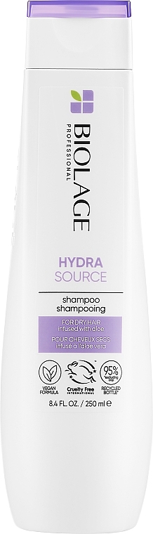 Nawilżający szampon do włosów suchych - Biolage Hydrasource Ultra Aloe Shampoo — Zdjęcie N3