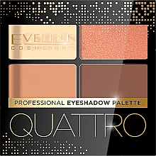 Kup Cienie do powiek z aplikatorem - Eveline Cosmetics Quattro Professional Eyeshadow Palette