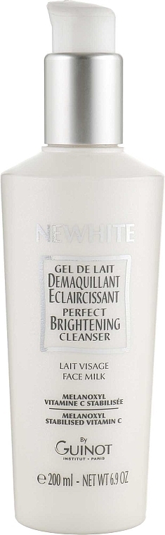 WYPRZEDAŻ Rozjaśniające mleczko do demakijażu twarzy - Guinot Newhite Perfect Brightening Cleanser * — Zdjęcie N1