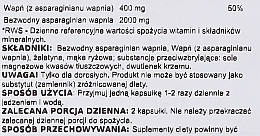Suplement diety Asparaginian wapnia, 200 mg - Swanson Calcium Aspartate — Zdjęcie N2