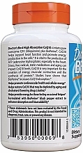 Koenzym Q10 o wysokiej absorpcji z Piperyną, 100 mg, Kapsułki roślinne - Doctor's Best — Zdjęcie N3