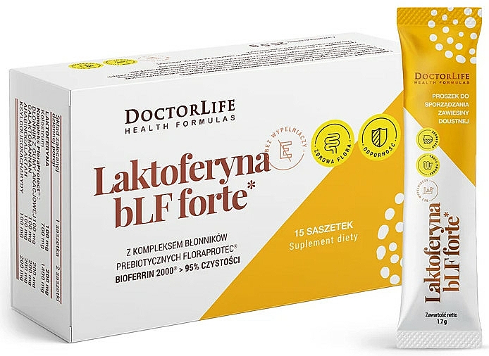 Suplement diety Laktoferyna, saszetki - Doctor Life Laktoferyna — Zdjęcie N1
