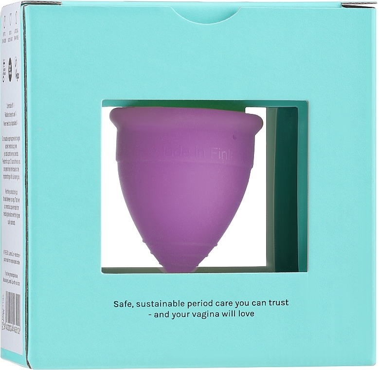 Kubeczek menstruacyjny, model 2, liliowy - Lunette Reusable Menstrual Cup Purple Model 2 — Zdjęcie N1