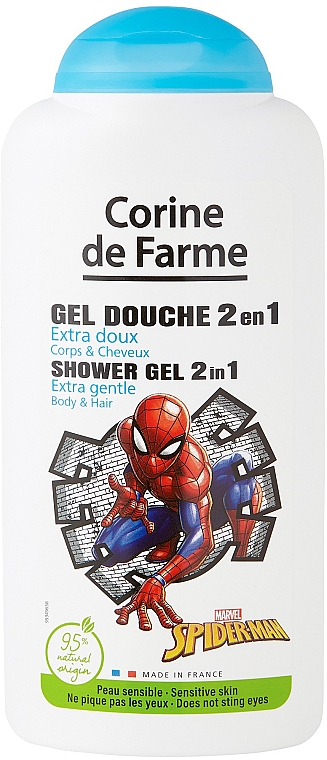 Żel pod prysznic 2 w 1 do ciała i włosów Spider-Man - Corine de Farme Shower Gel Body And Hair — Zdjęcie N3