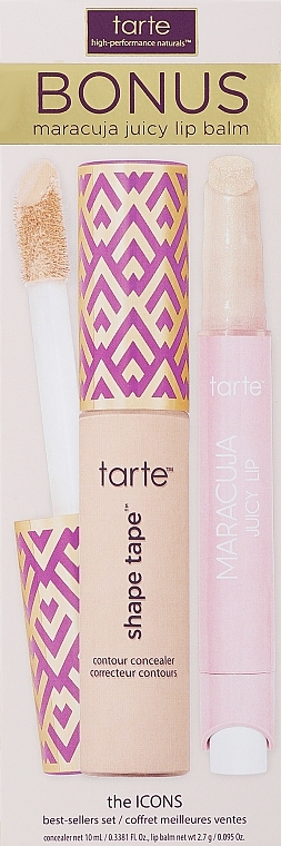 Zestaw - Tarte Cosmetics The Icons Best Sellers Set (concealer/10ml + lip/balm/2.7g) — Zdjęcie N1