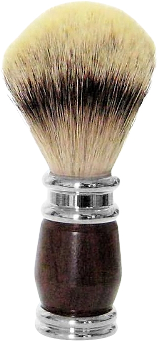 Pędzel do golenia, palisander - Golddachs Shaving Brush Silver Tip Badger Rose Wood Silver — Zdjęcie N1