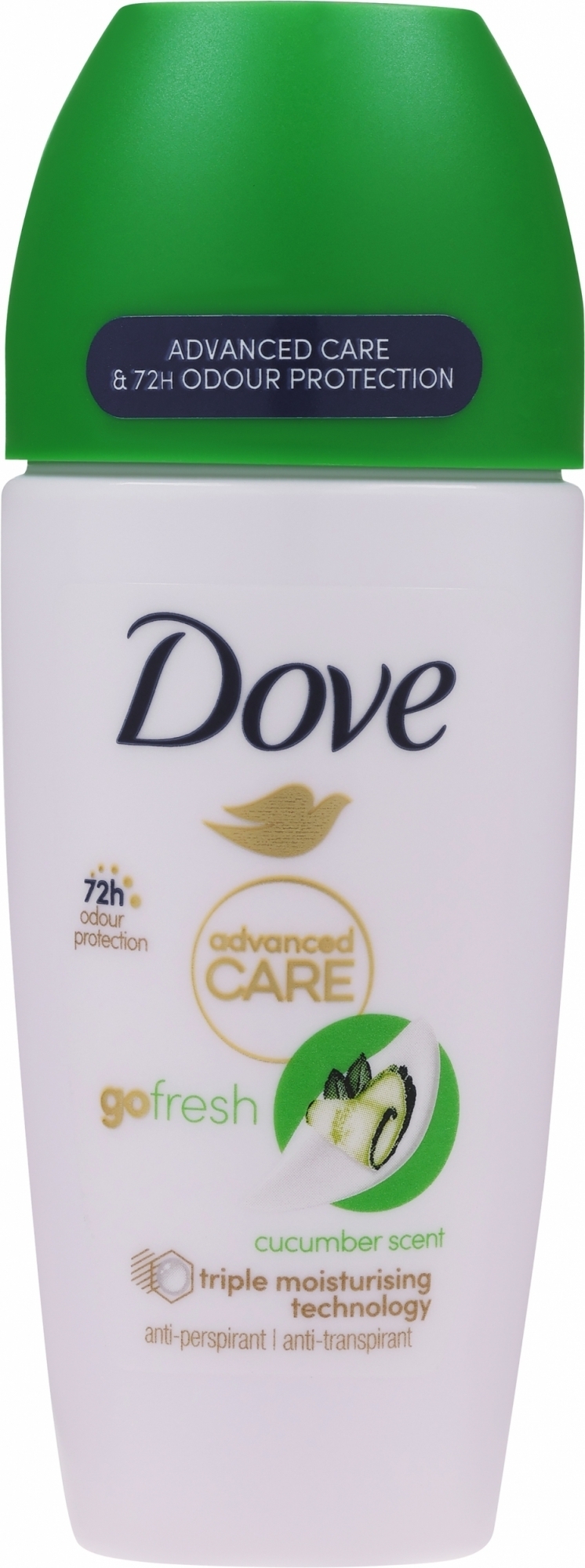 Antyperspirant-dezodorant w kulce - Dove Go Fresh Cucumber & Green Tea Deodorant 72H — Zdjęcie 50 ml