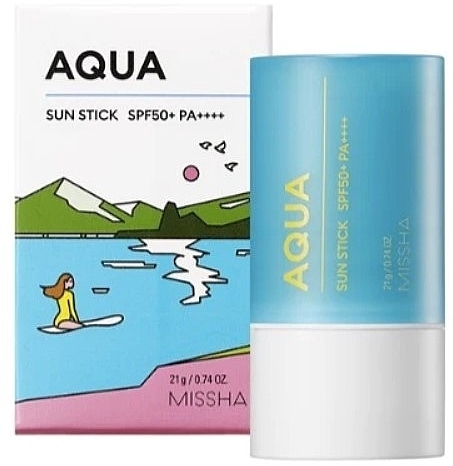 Sztyft przeciwsłoneczny na bazie wody - Missha Aqua Sun Stick SPF50+++ PA+++ — Zdjęcie N1