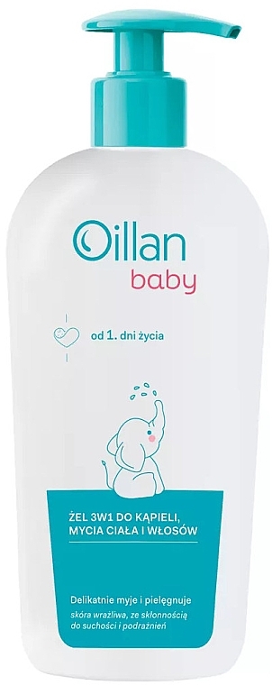 Żel pod prysznic 3 w 1 - Oillan Baby  — Zdjęcie N1