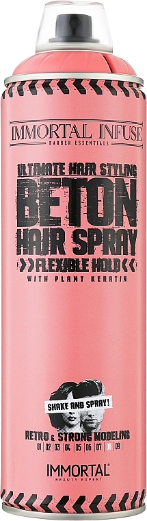 Spray do stylizacji włosów - Immortal Infuse Beton Hair Spray Full Matte — Zdjęcie N1