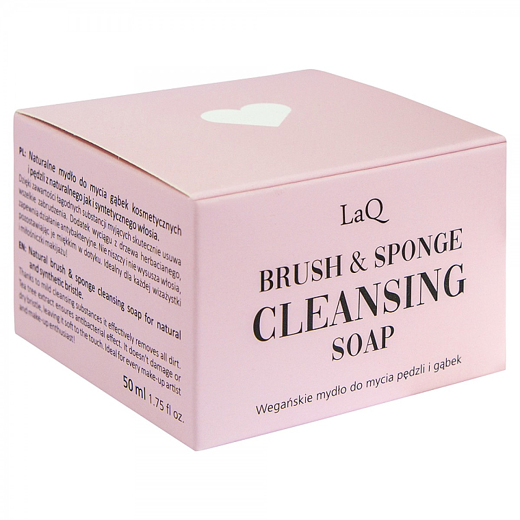 Wegańskie mydło do mycia pędzli i gąbek - LaQ Brush & Sponge Cleansing Soap — Zdjęcie N2