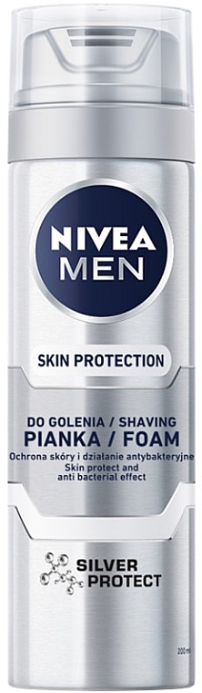 Ochronna pianka do golenia - NIVEA MEN Silver Protect Shaving Foam
