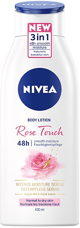 Wygładzający balsam do ciała - Nivea Body Lotion Rose Touch