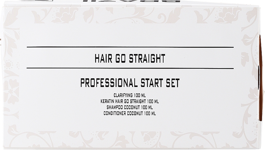 WYPRZEDAŻ Zestaw - Brazil Keratin Hair Go Straight (h/shm/2x100 ml + h/cond/100 ml + h/cr/100 ml) * — Zdjęcie N5