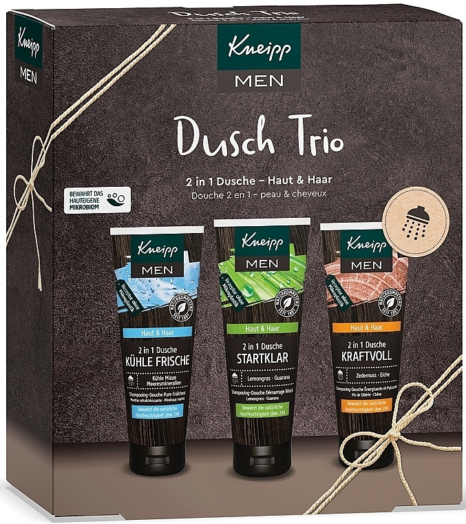 Zestaw - Kneipp Men Shower Trio (shm/sh/gel/3x75ml) — Zdjęcie N1