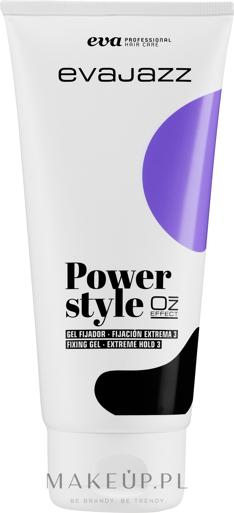 Utrwalający żel do włosów - Eva Profesional EvaJazz Power Style Gel — Zdjęcie 200 ml