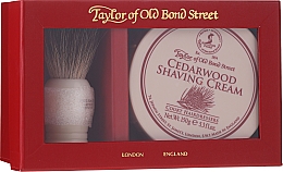 Kup Zestaw do golenia - Taylor of Old Bond Street Cedarwood (sh/brash + sh/cream 150 g)