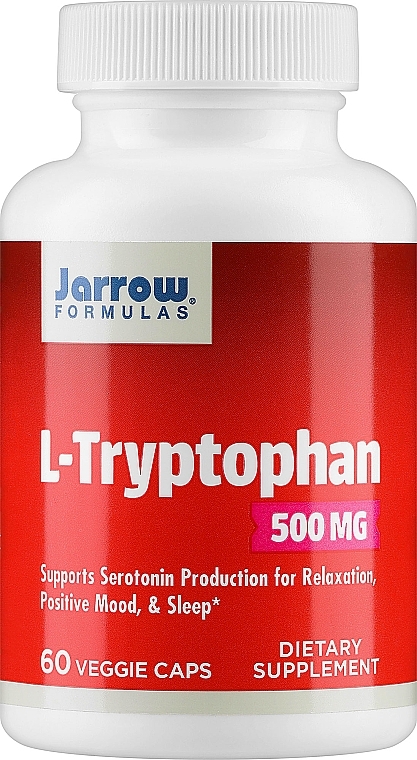 Suplement diety L-tryptofan, 500 mg - Jarrow Formulas L-Tryptophan 500mg — Zdjęcie N1