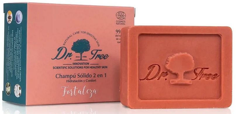 Wzmacniający szampon do włosów w kostce - Dr. Tree Eco Shampoo — Zdjęcie N1