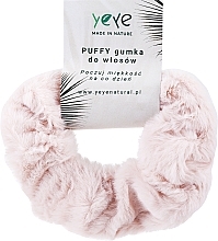 Gumka do włosów, różowa - Yeye Puffy — Zdjęcie N1