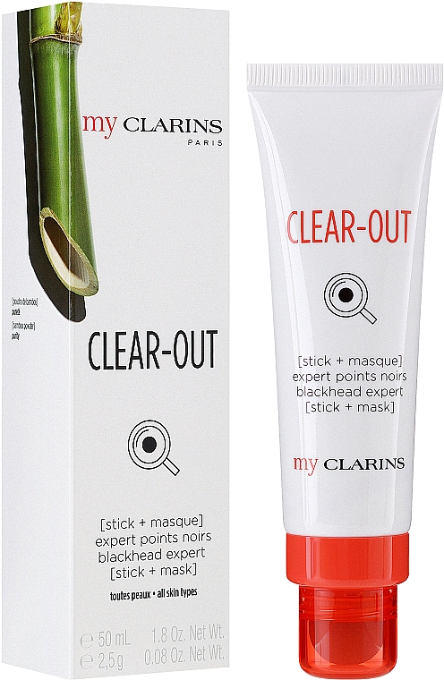 Sztyft i maska przeciw zaskórnikom - Clarins My Clarins Clear-Out Blackhead Expert — Zdjęcie N2
