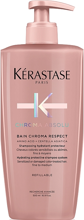 Nawilżający szampon chroniący włosy cienkie, farbowane, wrażliwe i zniszczone - Kerastase Chroma Absolu Bain Chroma Respect