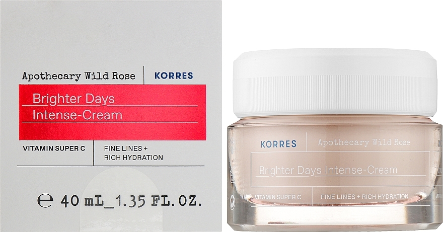 Intensywny krem ​​do twarzy na dzień - Korres Apothecary Wild Rose Brighter Days Intense-Cream — Zdjęcie N2