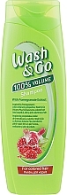 Szampon z ekstraktem z granatu do włosów farbowanych - Wash&Go 100 % Volume Shampoo — Zdjęcie N3
