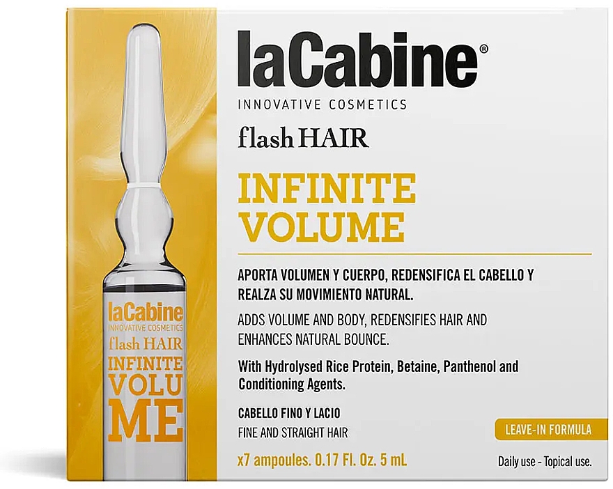 Ampułka do włosów na objętość - La Cabine Flash Hair Infinite Volume — Zdjęcie N1